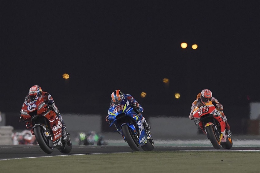 Moto Gp 2019 en Qatar arenas de Losail