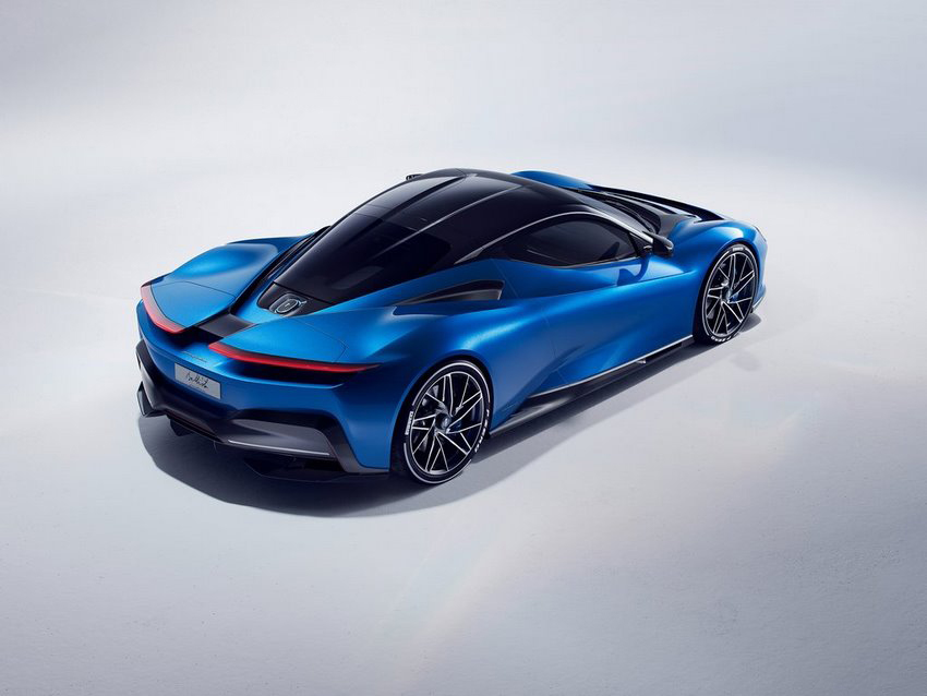 Pininfarina Battista, vista trasera del auto