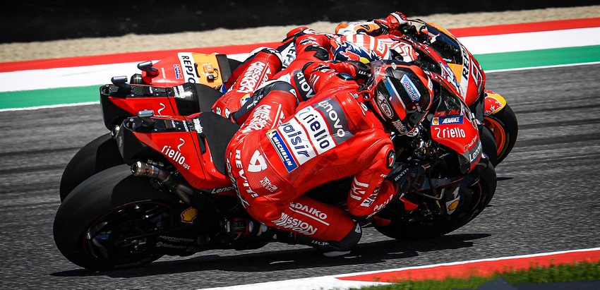 Ducati vs Honda en Mugello