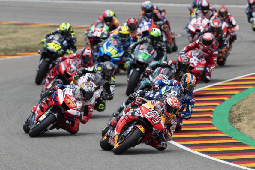 Marc Márquez de Honda en Sachsenring 2019