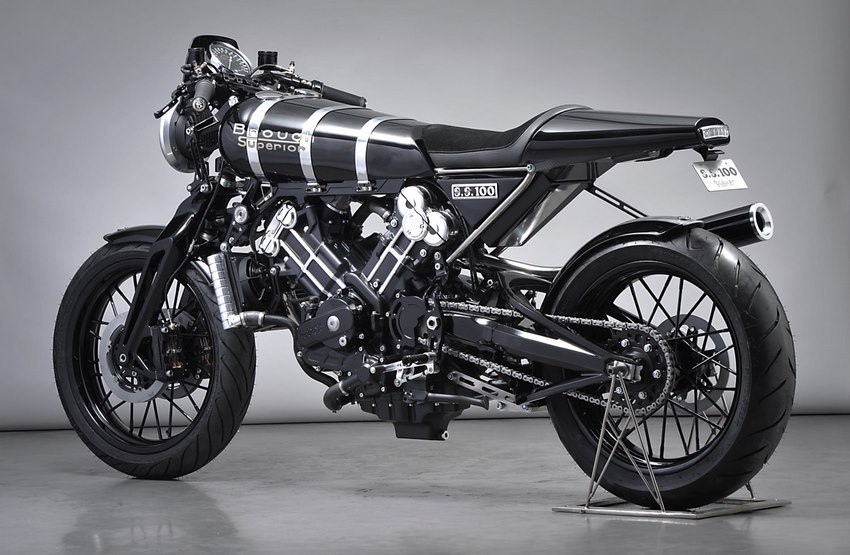 Parte trasera Brough Superior SS 100