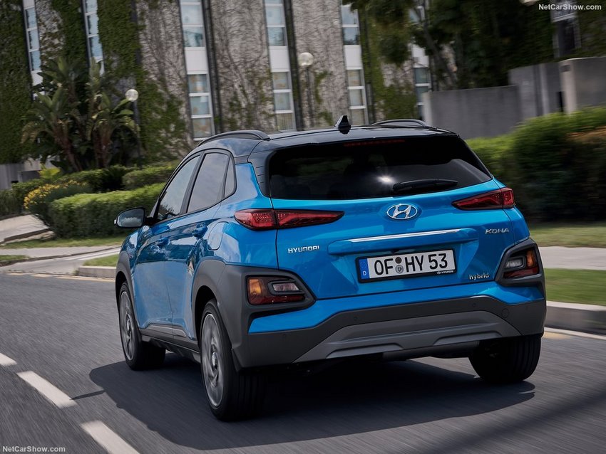 Parte trasera del Hyundai Kona Hybrid