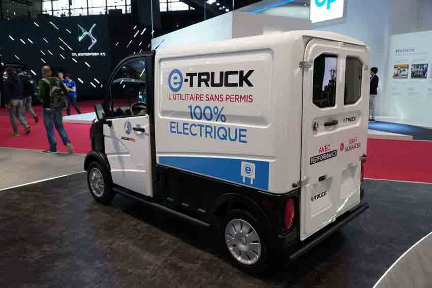 Aixam e-TRUCK parte trasera del auto