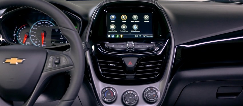 Interior del Chevrolet Spark 2019