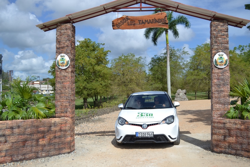 Excelencias del Motor en Santa Clara en un MG 3