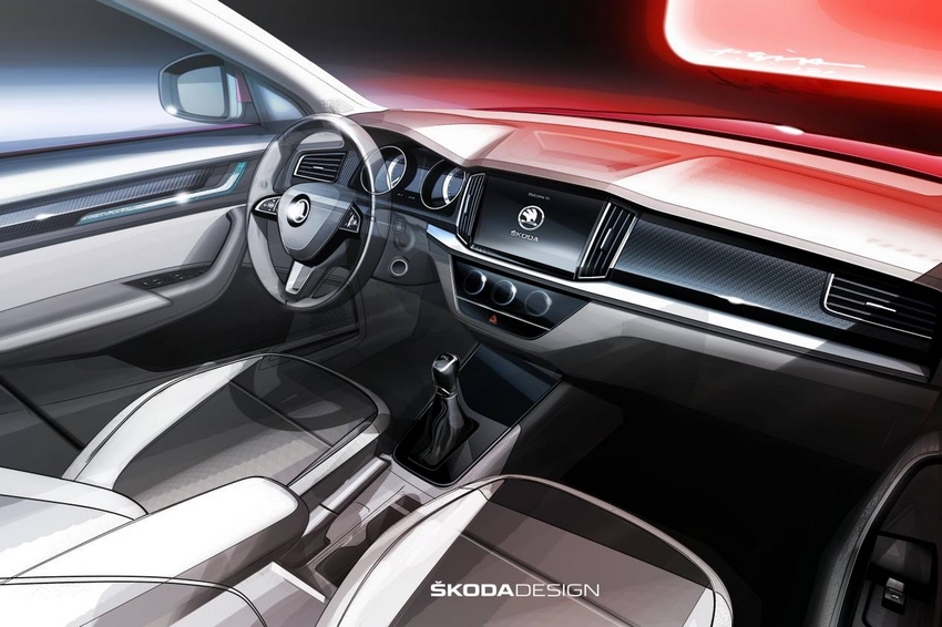 Interior del Skoda Kamiq