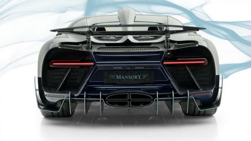 Parte trasera Bugatti Chiron Mansory Centuria