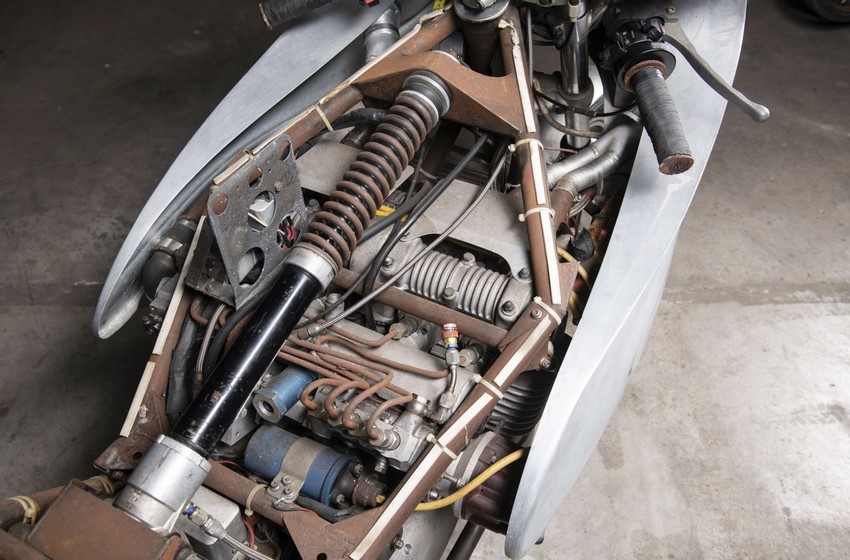 Interior de la MV Agusta 750 Twin-Turbo