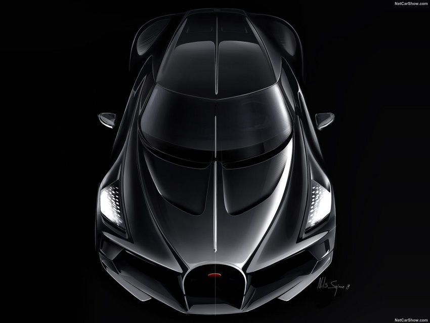 Bugatti La Voiture Noire vista aérea