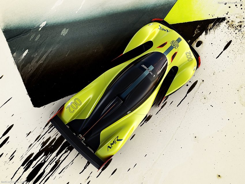 Vista aérea del Aston Martin Valkyrie AMR Pro