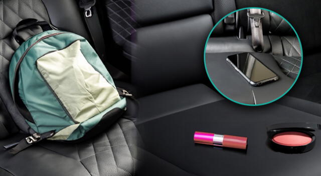 Objetos peridos en un Uber