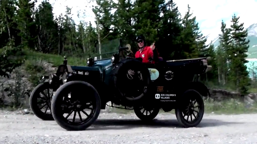 Los Regter por caminos europeos en su Ford T