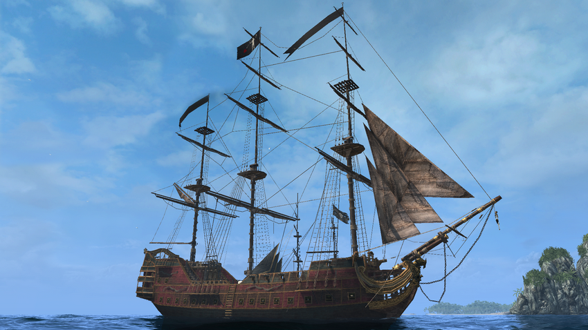 El Queen Anne’s Revenge (Venganza de la Reina Ana) uno de los barcos célebres de la historia marítima mundial