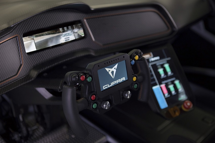 Interior del Cupra e-Racer