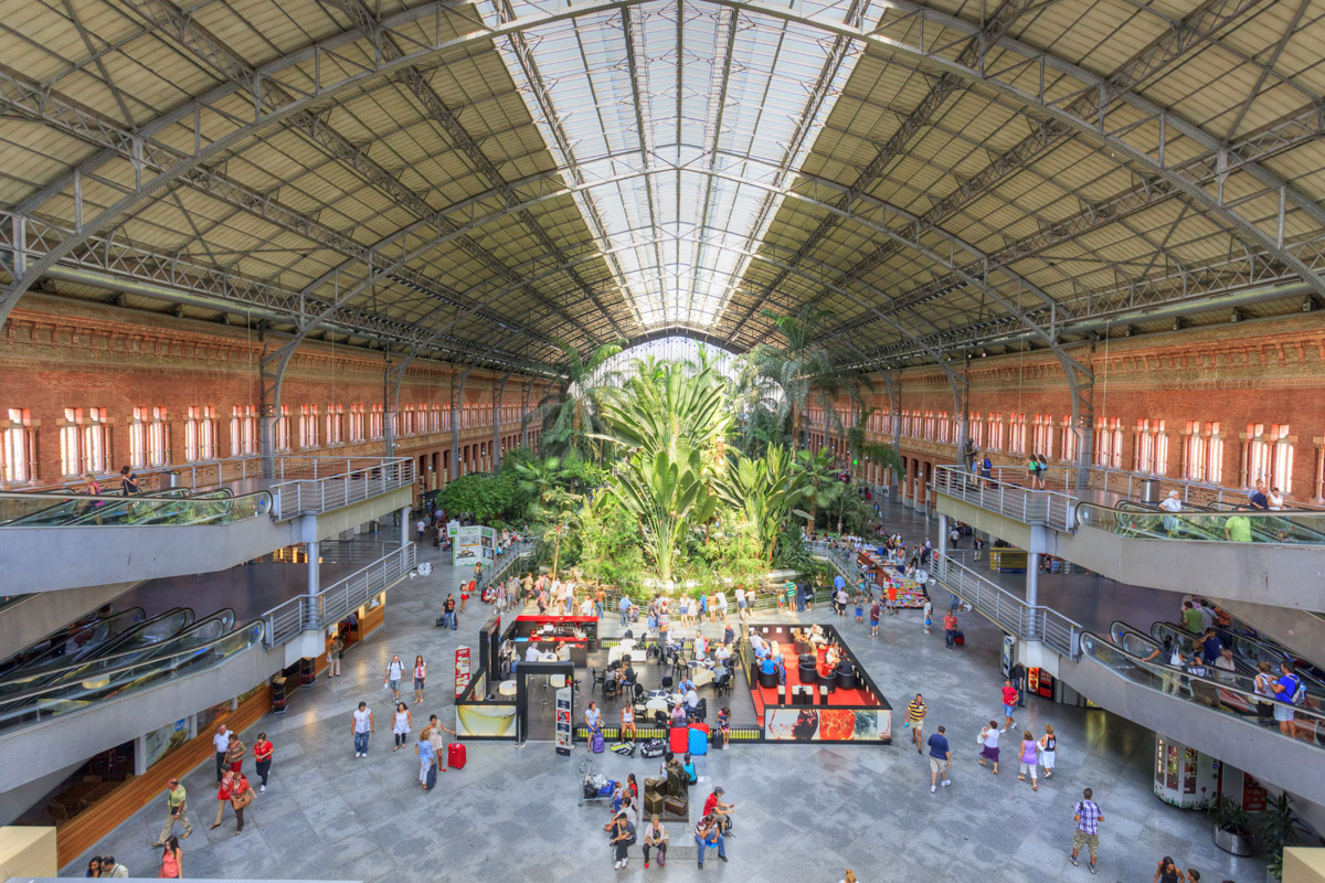 invernadero de la Estación ferroviaria de Atocha