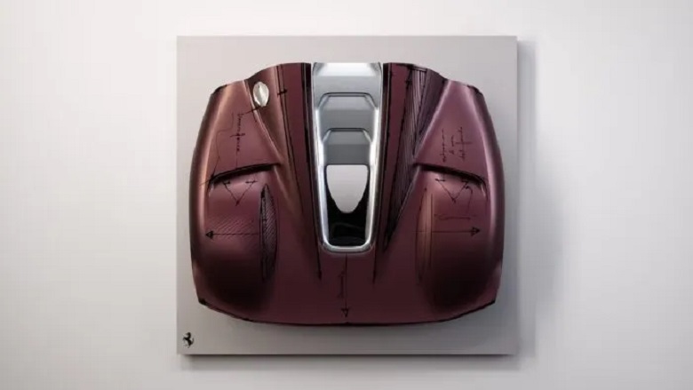 Ferrari Sketch Body: el arte de convertir piezas de coches en decoración