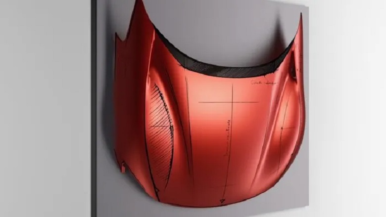 Ferrari Sketch Body: el arte de convertir piezas de coches en decoración