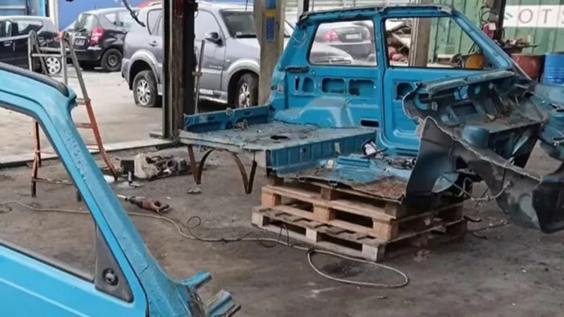 El Fiat Panda más estrecho del mundo