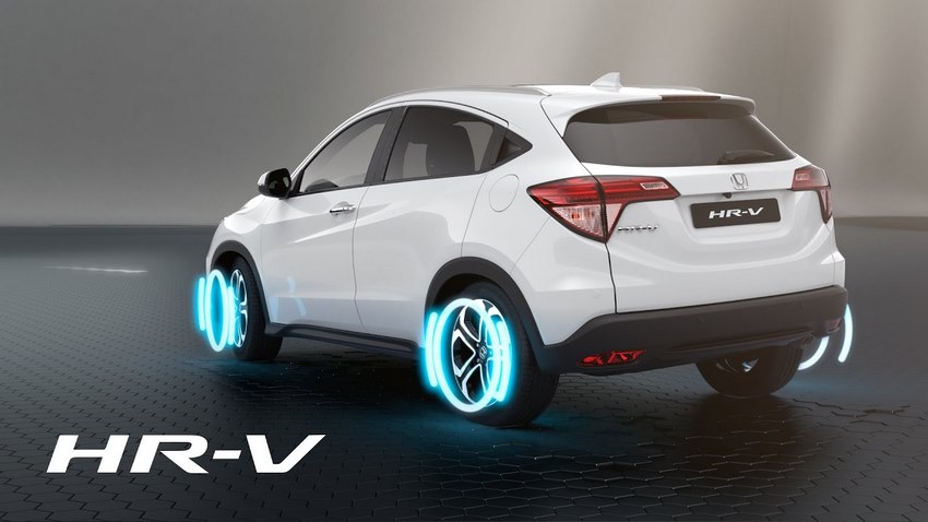 Honda HR-V blanco vista trasera