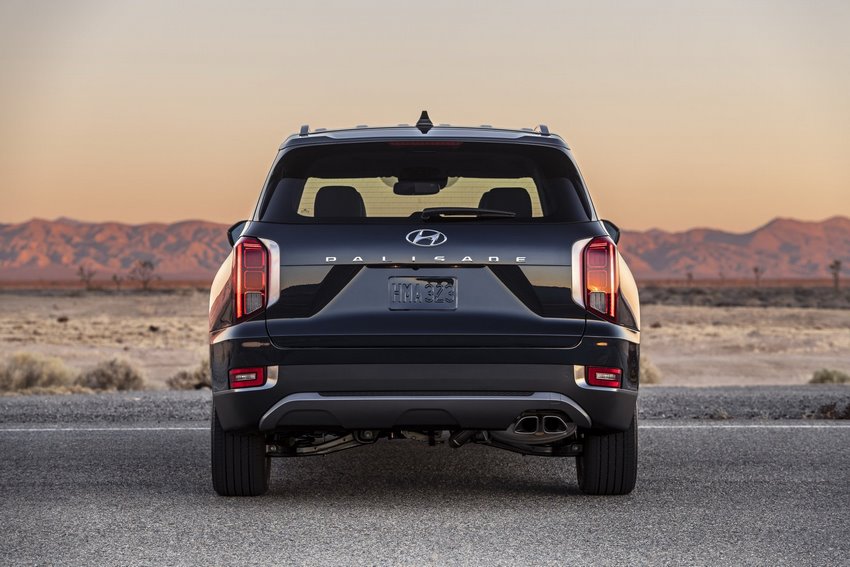 Hyundai Palisade, parte trasera