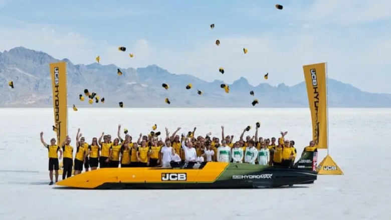 JCB Hydromax: el vehículo de hidrógeno que supera los 600 km/h
