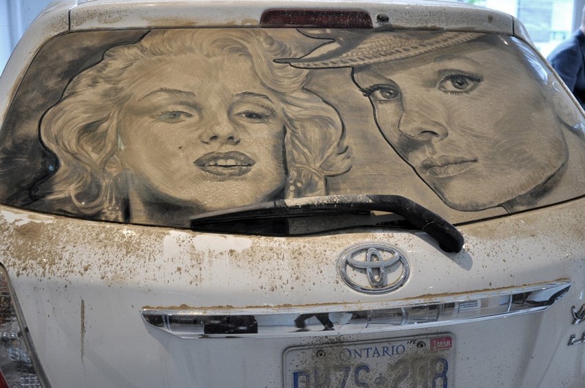 Scott Wade y sus Dirty Car Art, Marilyn Monroe y Audrey