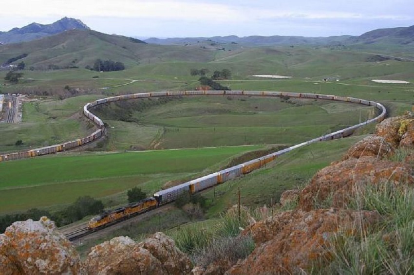 Tren de hierro de Pilbara en su recorrido