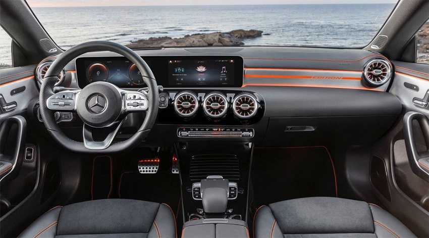 Interior del Mercedes-Benz CLA