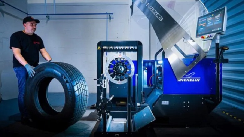 Michelin estrena máquina para el reesculturado de neumáticos