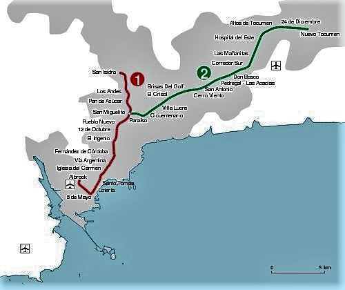 mapa del transvia