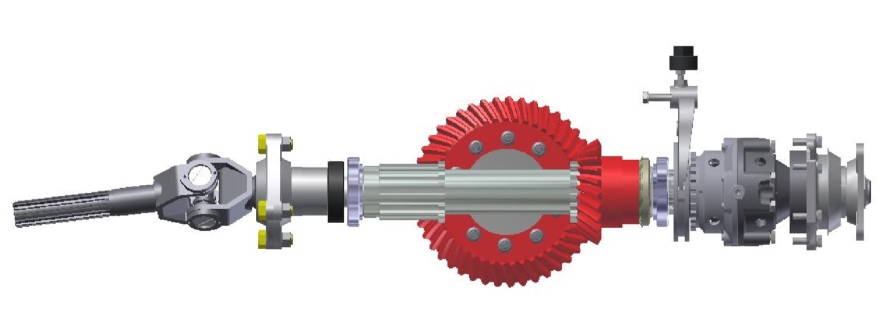 Modelos  computacionales en ingeniería automotriz, transmisión lateral completa