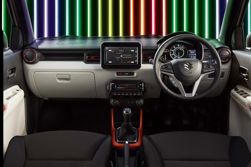 Interior del Suzuki Ignis