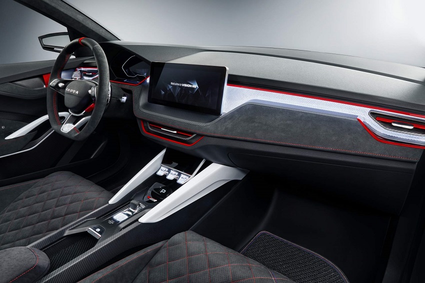 Interior del Skoda Vision RS