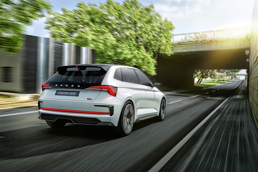 Skoda Vision RS en movimiento