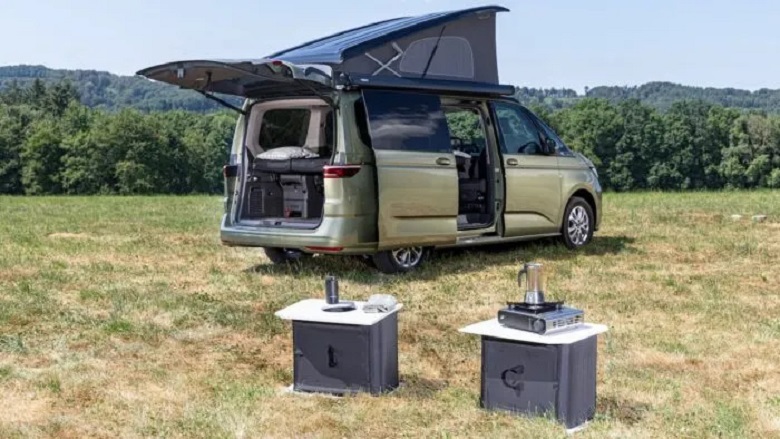 Volkswagen por reinventar el mundo camper con un módulo de cocina inflable