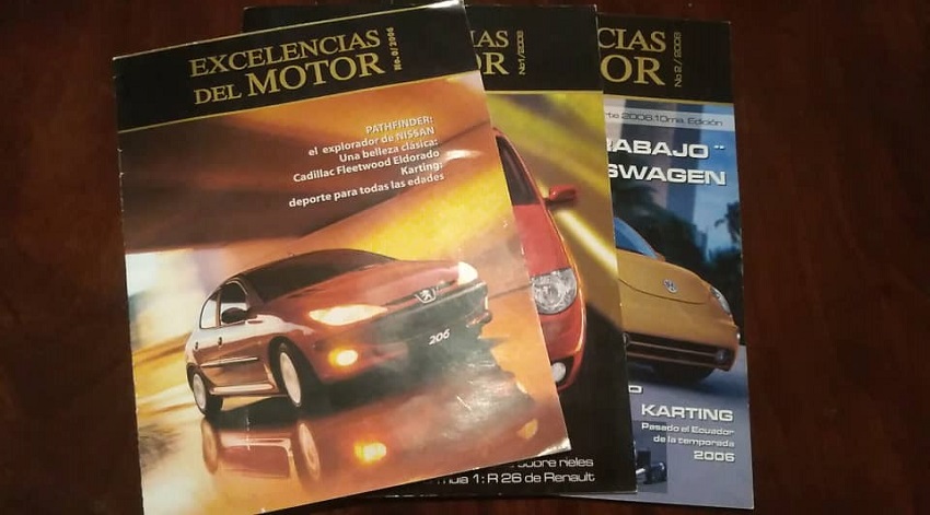 Turismo. Portadas de los primeros 3 Números de Motor.