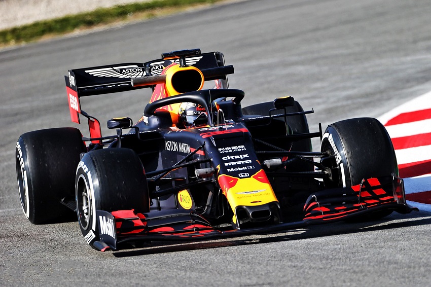 Gasly de Red Bull en los test de Barcelona