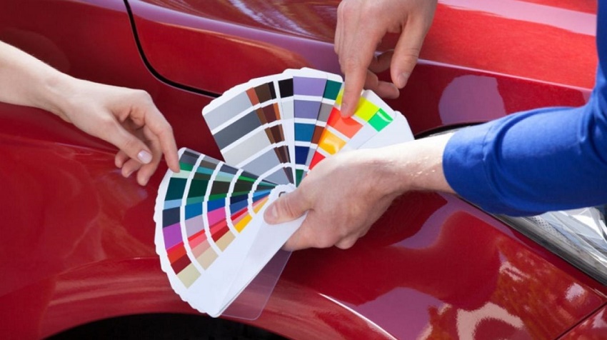 Paleta de colores en los automóviles
