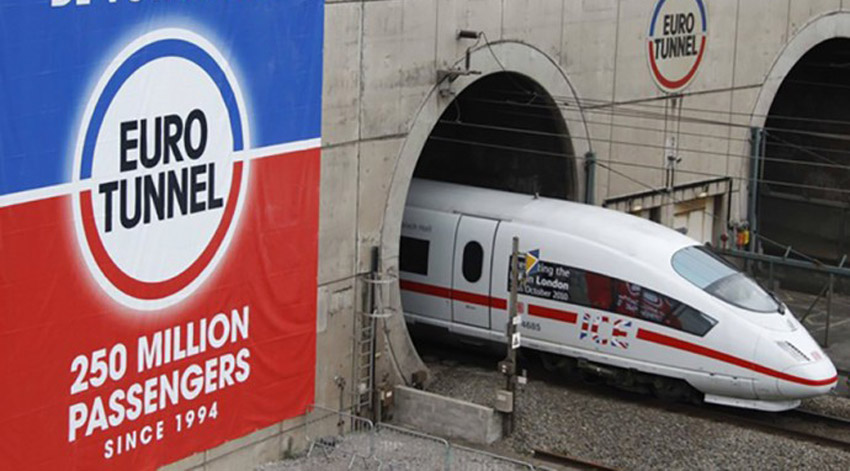 Viaje submarino en tren, Eurotúnel