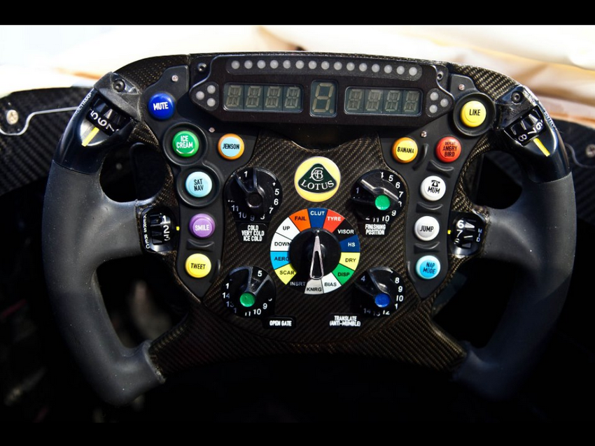 Timón o volante de F1