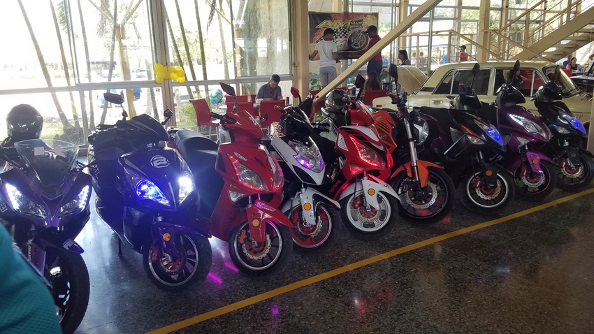 Espacio que fue reservado a las Motos Eléctricas en el II Salón Excelencias del Motor 2019