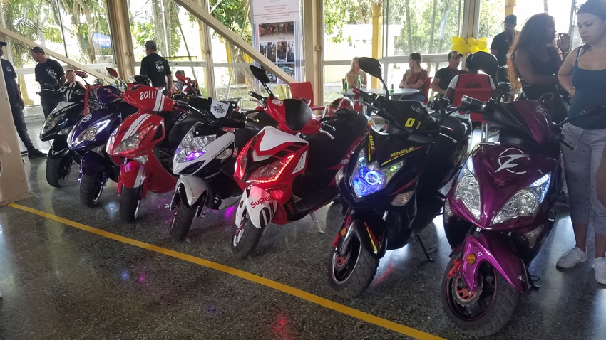 Espacio que fue reservado a las Motos Eléctricas en el II Salón Excelencias del Motor 2019