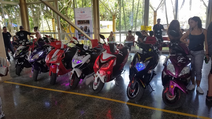 Espacio que fue reservado a las Motos Eléctricas en el II Salón Excelencias del Motor 2019