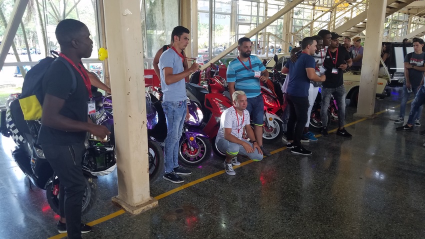 Espacio que fue reservado a las Motos Eléctricas en el II Salón Excelencias del Motor 2019