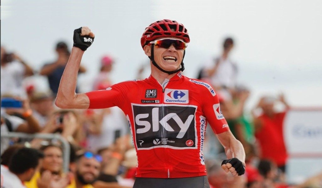 Chris Froome al finalizar La Vuelta 2017.