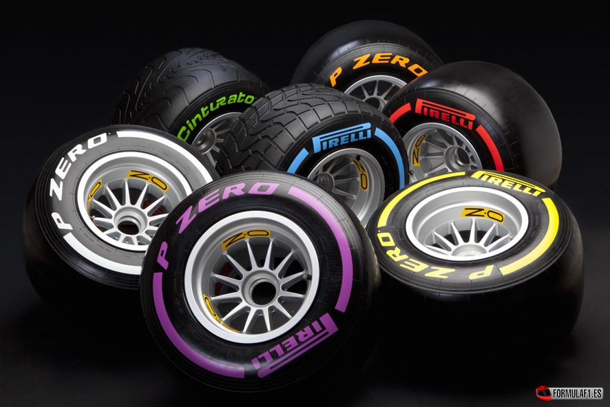 gama de neumáticos, Fórmula 1 2018