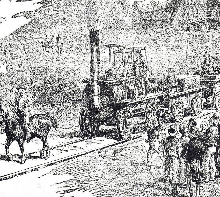 El primer ferrocarril de la historia