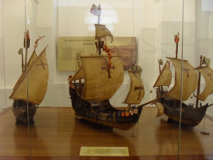 Maquetas de La Pinta, La niña y La Santa María