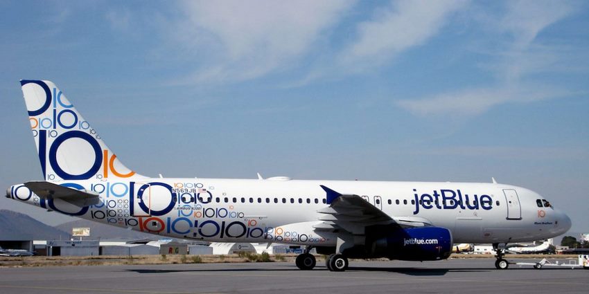 Avión de la línea Jet Blue