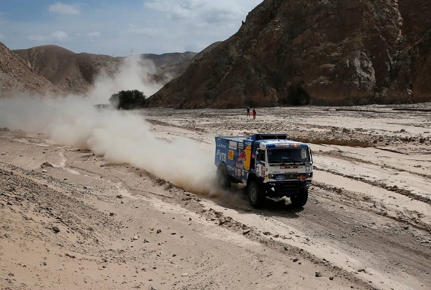 Andrey Karginov con Kamaz en $ta Etapa Rally Dakar-2019